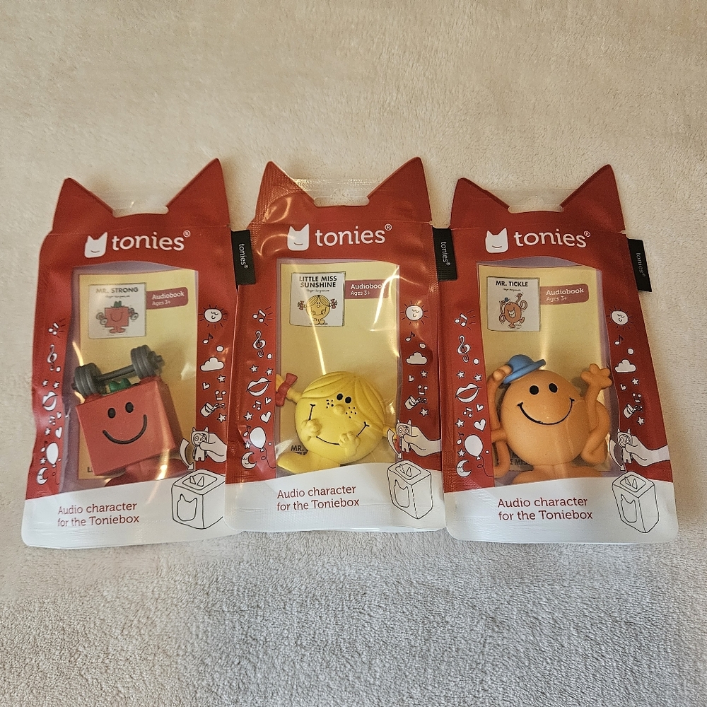 UK Exclusive Discontinued Little Miss and Mr. Tonies For Toniebox